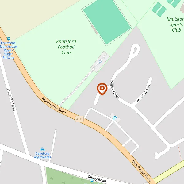 Map showing approximate location: 12, Willow Green, Knutsford, Cheshire, WA16 6AX