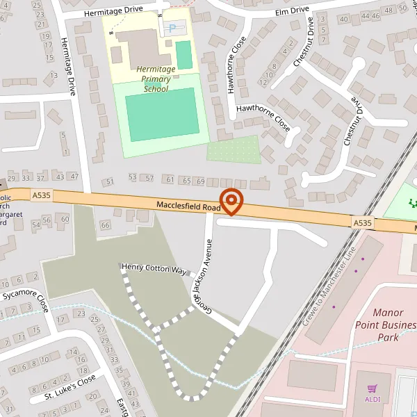 Map showing approximate location: Maple Hayes, Macclesfield Road, Twemlow Green, CW4 8BQ