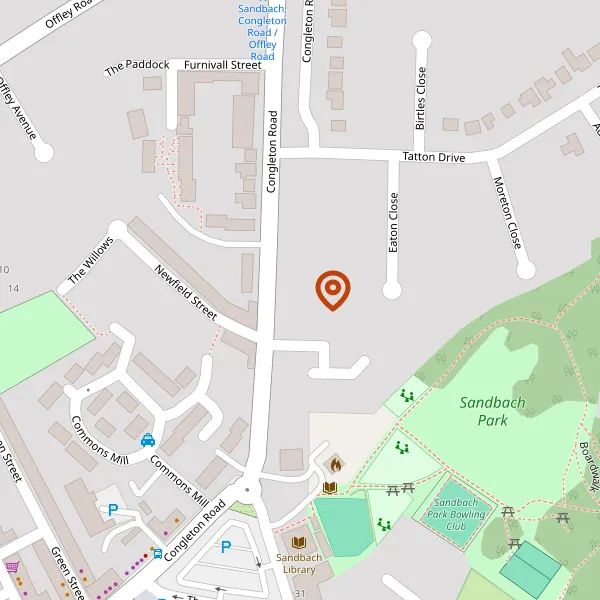 Map showing approximate location: 19, Congleton Road, Sandbach, CW11 1HG