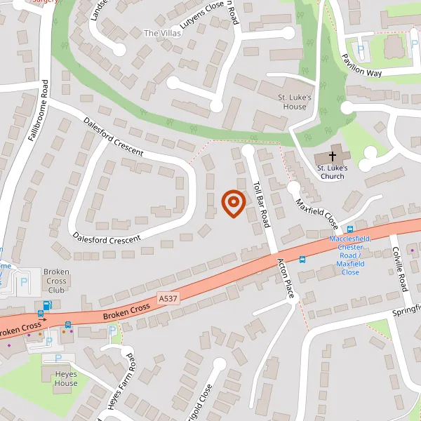 Map showing approximate location: 41, Dalesford Crescent, Macclesfield, Cheshire, SK10 3LE