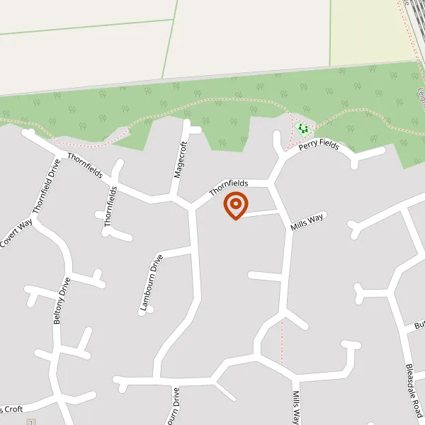 Map showing approximate location: 17, Thornfields, Leighton, Cheshire, CW1 4TY