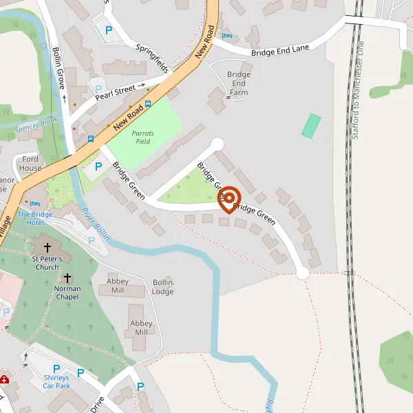 Map showing approximate location: 29, Bridge Green, Prestbury, Cheshire, SK10 4HR