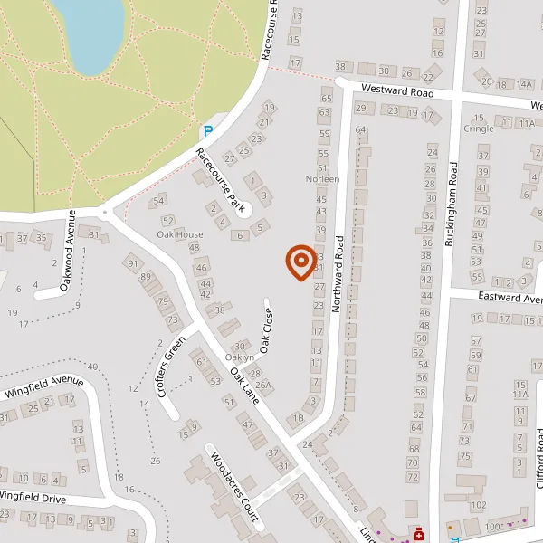 Map showing approximate location: Oak House, Oak Close, Wilmslow, SK9 6DF