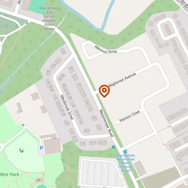 Map showing approximate location: The Former Kings School, Westminster Road, Macclesfield