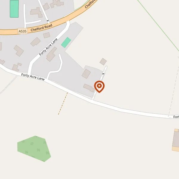 Map showing approximate location: Deer Park Cottage, Forty Acre Lane, Kermincham, CW4 8DX