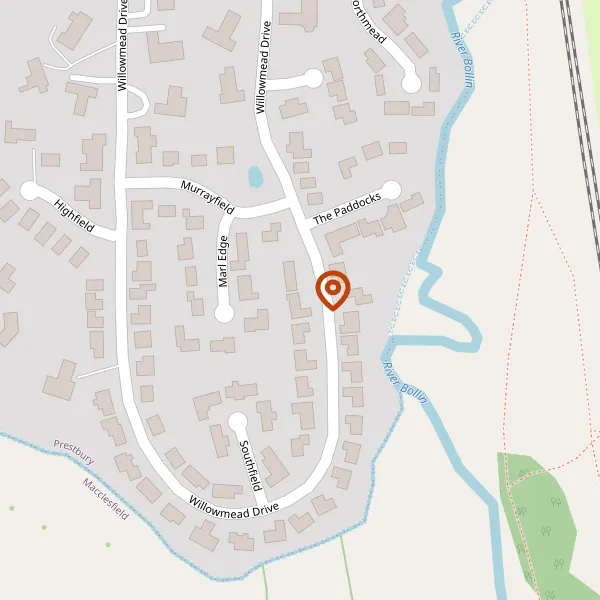 Map showing approximate location: 51, Willowmead Drive, Prestbury, SK10 4DD