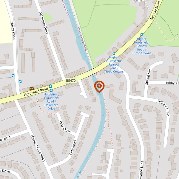 Map showing approximate location: 3, Needhams Wharf Close, Macclesfield, Cheshire, SK10 2QE