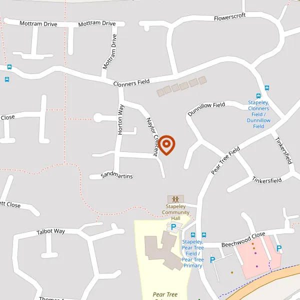 Map showing approximate location: 6, Naylor Crescent, Stapely, CW5 7GE