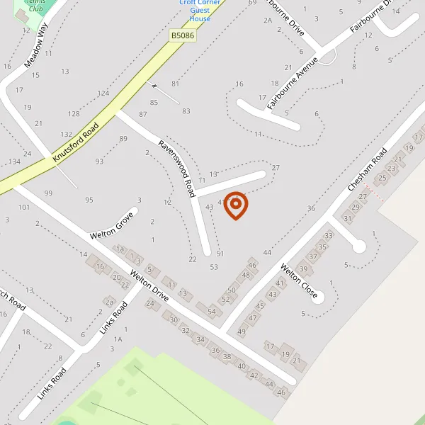 Map showing approximate location: 53, Ravenswood Road, Wilmslow, SK9 6HL