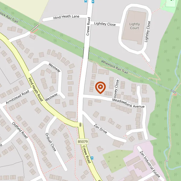 Map showing approximate location: 442, Crewe Road, Sandbach, Cheshire, CW11 4QG