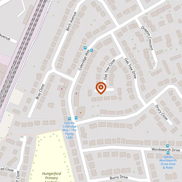 Map showing approximate location: 16, Oak Tree Close, Crewe, Cheshire, CW1 5LD