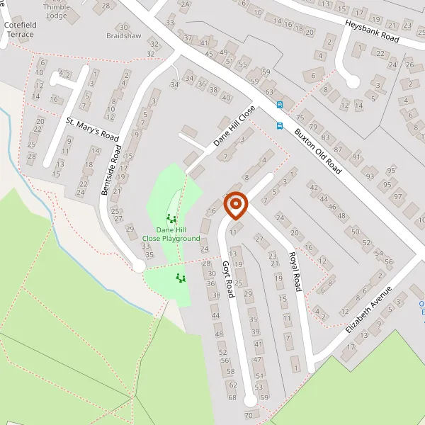 Map showing approximate location: 16, Goyt Road, Disley, Cheshire, SK12 2BT