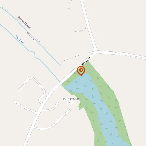 Map showing approximate location: 2, Park Mill, Mill Lane, Brereton, CW4 8AU