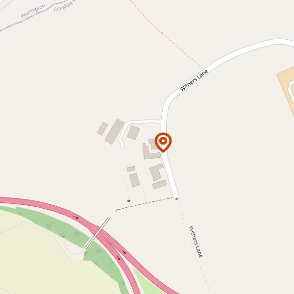 Map showing approximate location: Cortech Developments Limited, Brook House Farm, Withers Lane, High Legh, WA16 0SG