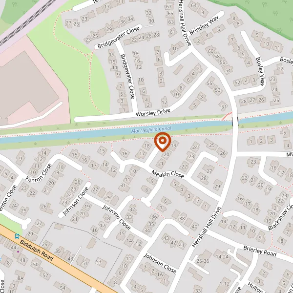 Map showing approximate location: 18, Meakin Close, Congleton, Cheshire, CW12 3TG