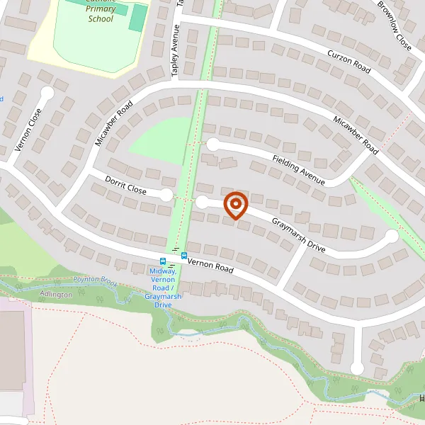 Map showing approximate location: 6, Graymarsh Drive, Poynton, Stockport, Cheshire, SK12 1YW