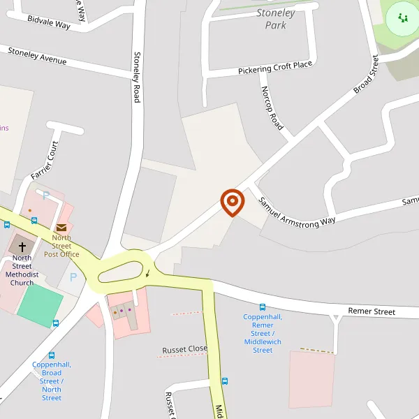 Map showing approximate location: Phase 3 Of Stoneley Park Development, Land At Coppenhall East, Stoneley Road, Crewe