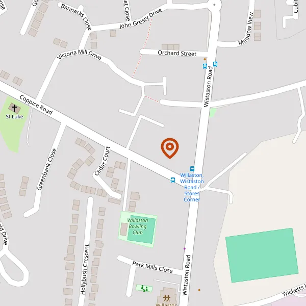 Map showing approximate location: 18, Coppice Road, Willaston, Cheshire, CW5 6QA