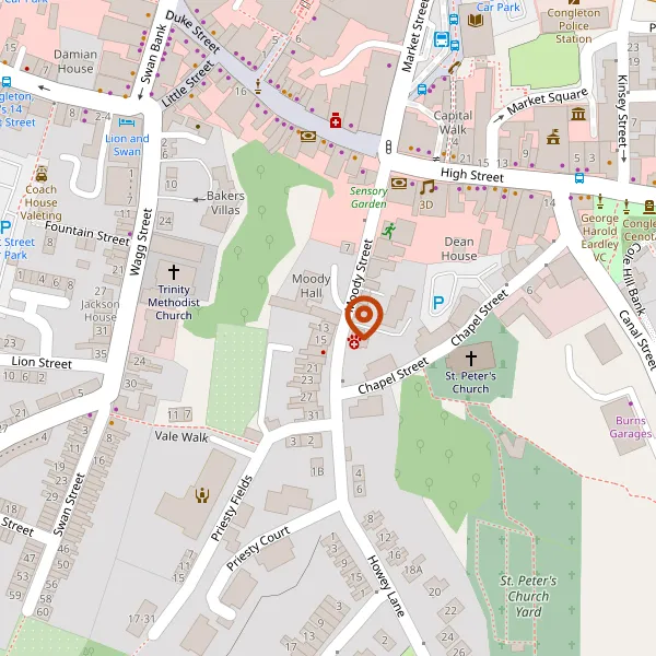 Map showing approximate location: 15, Moody Street, Congleton, CW12 4AN