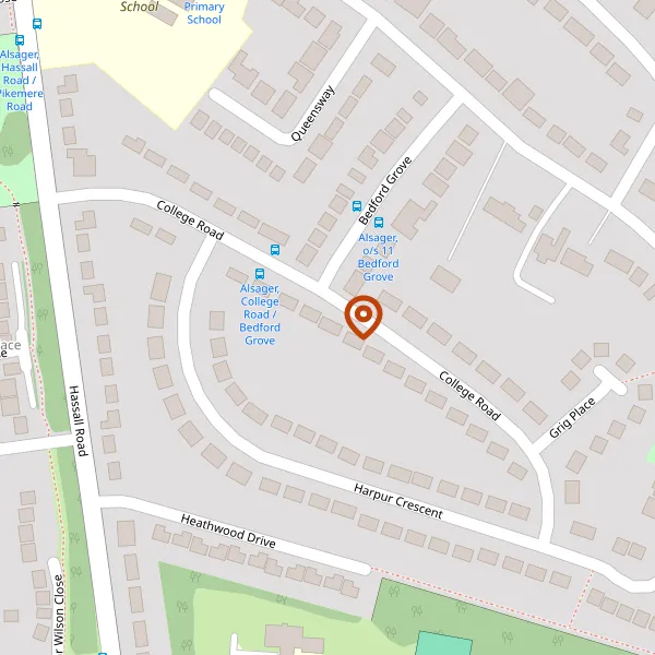 Map showing approximate location: 24, College Road, Alsager, Stoke-On-Trent, Cheshire, ST7 2ST