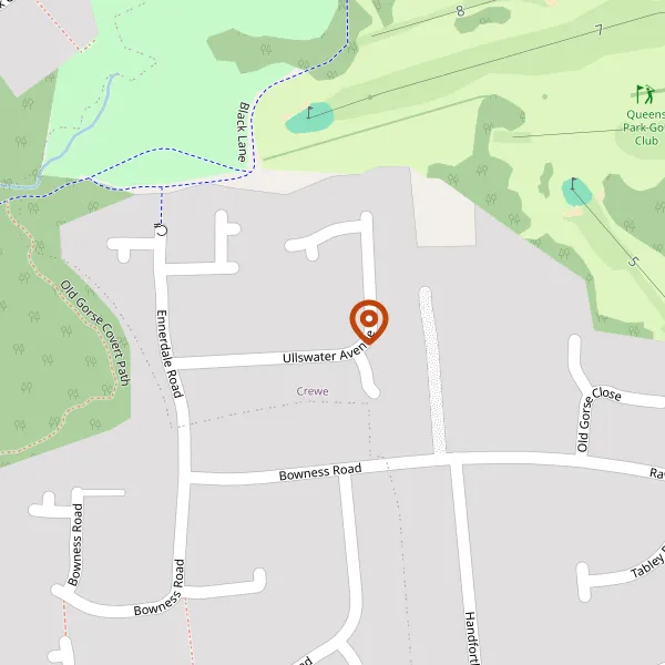 Map showing approximate location: 2, Ullswater Avenue, Crewe, CW2 8QQ