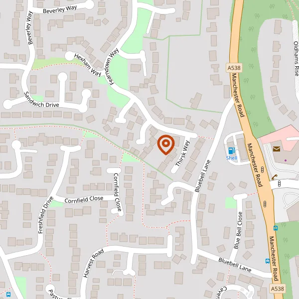 Map showing approximate location: 5, Haydock Close, Macclesfield, SK10 2WG