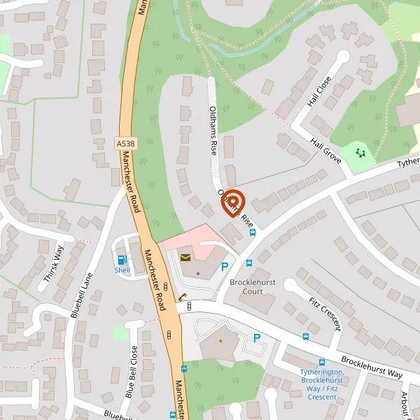 Map showing approximate location: 3, Oldhams Rise, Macclesfield, Cheshire, SK10 2HG