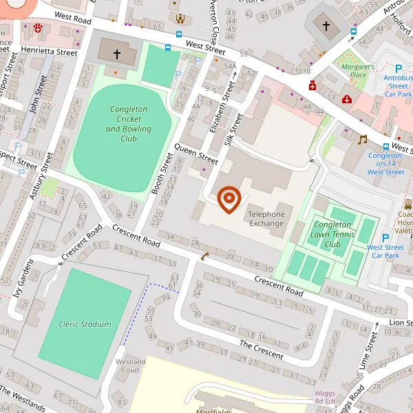 Map showing approximate location: Oak Lea Lodge, Crouch Lane, Congleton, CW12 3PT