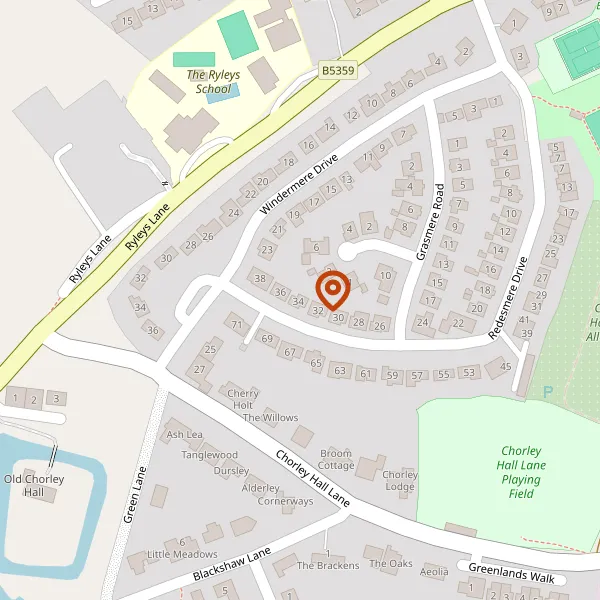 Map showing approximate location: 34, Redesmere Drive, Alderley Edge, SK9 7UR