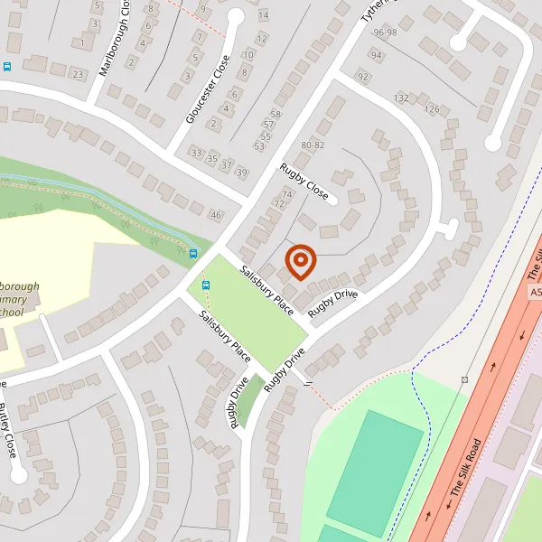 Map showing approximate location: Salisbury Land Island, Salisbury Place, Macclesfield, Tythrington, SK10 2HP