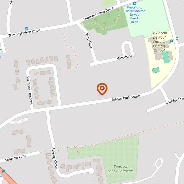 Map showing approximate location: Otterburn House, Manor Park South, Knutsford, WA16 8AG