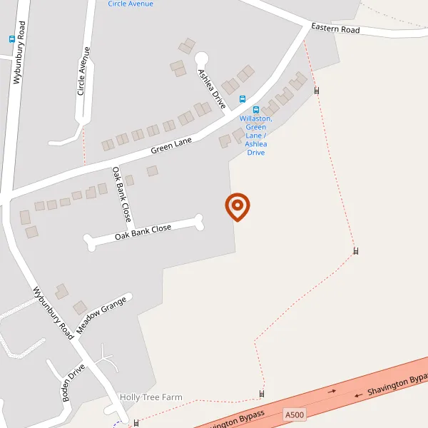 Map showing approximate location: 6, Oak Bank Close, Willaston, CW5 7JA