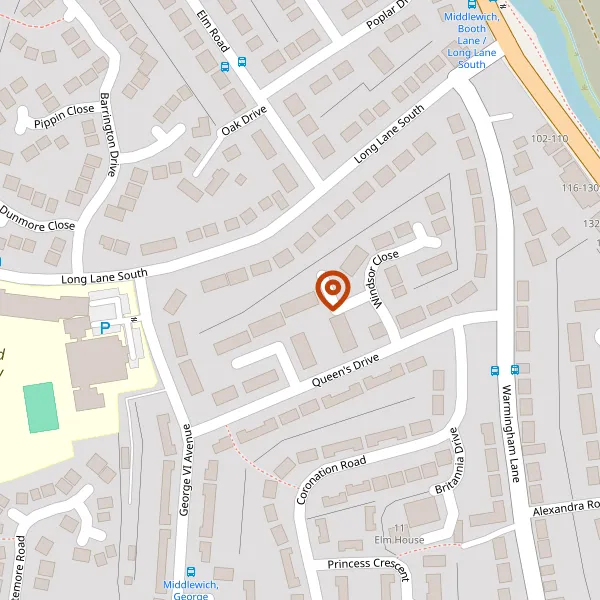 Map showing approximate location: 10, Windsor Close, Middlewich, Cheshire, CW10 0AR