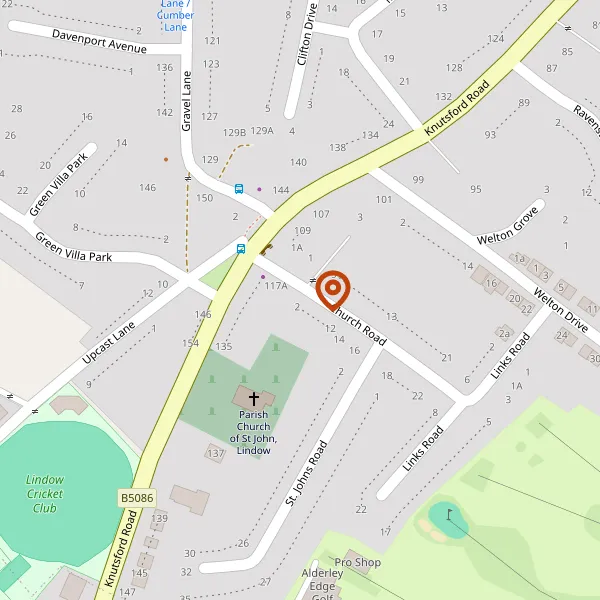 Map showing approximate location: 9, Church Road, Wilmslow, Cheshire, SK9 6HH