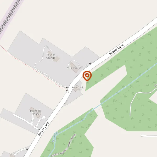 Map showing approximate location: Highfield House, Peover Lane, Snelson, Cheshire, SK11 9AW