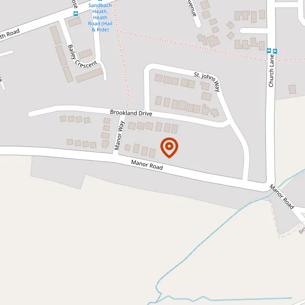 Map showing approximate location: 72, Manor Road, Sandbach, CW11 2NB