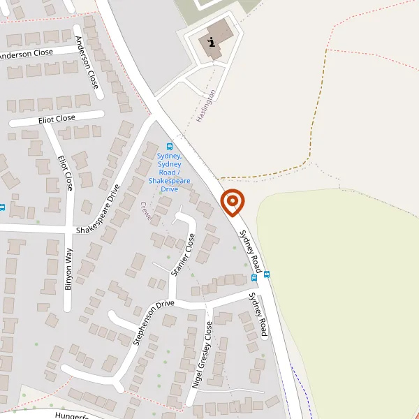 Map showing approximate location: 17, Stanier Close, Crewe, CW1 5GP