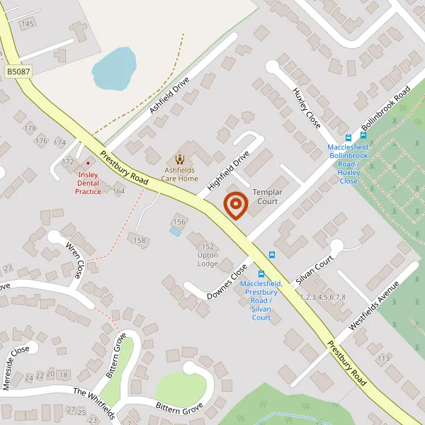 Map showing approximate location: Adders Wood, Prestbury Road, Over Alderley, Macclesfield, Cheshire, SK10 4SL